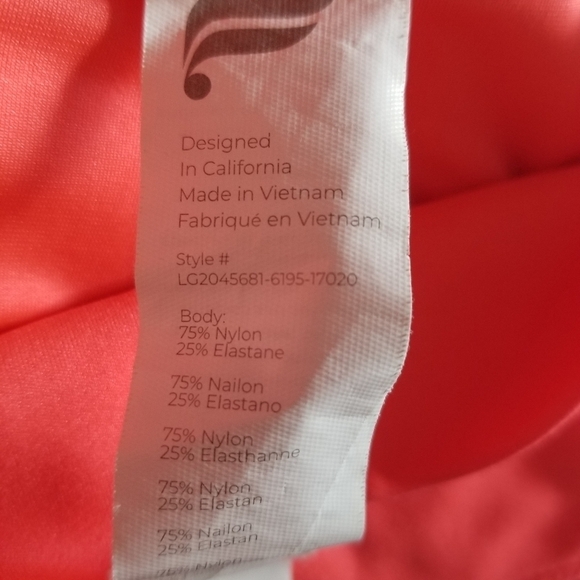 Fabletics Trinity Compression High Waisted 3-Pocket Leggings Atomic Neon XSmall. - Picture 9 of 9